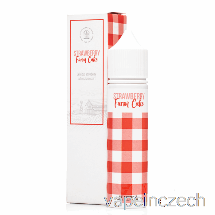 Jahodový Farmářský Dort - čerstvé Farmy - 60ml 6mg Vape Per